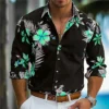 Summer new fashion men's shirt shirt, leisure outdoor street new popular high -definition pattern men's increase code 2024 - Image 2