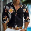 Summer new fashion men's shirt shirt, leisure outdoor street new popular high -definition pattern men's increase code 2024 - Image 3