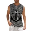 Men's Cotton Linen Vest Shirt Casual Sleeveless Tie Beach Hippie Top Boho Renaissance Pirate Robe Solid Color - Image 5