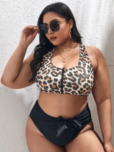 2022 Women Bikinis Set Swimwear Plus Size High Waist Floral Swimsuit Larges Big Plussize Swimming Suits Bathing Beachwear New - Image 2