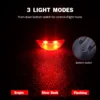 2 LED Red Bike Solar Energy Light 3 Modes Seatpost Lamp Rechargeable Bicycle Tail Rear Light Bicycle Accessories FlashLight - Image 4