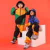 Kid Cool Hip Hop Clothing Pockets High Neck Jacket Top Coat Running Casual Jogger Pants Girls Boys Jazz Dance Costume Clothes - Image 2