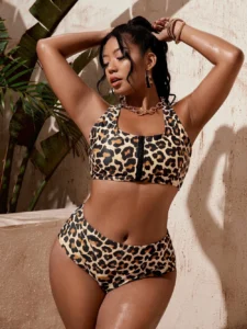 2022 Women Bikinis Set Swimwear Plus Size High Waist Floral Swimsuit Larges Big Plussize Swimming Suits Bathing Beachwear New - Image 4