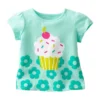 Summer Kids Girl T Shirt Spring Baby Cotton Tops Toddler Tees Clothes Children Clothing Cartoon T-shirts Short Sleeve 2-9Y - Image 4