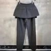 HIGH STREET Women Wide Leg Pants Luxury High Waist Trousers Women Two Piece Skirt Pants Top Quality - Image 6
