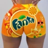 Plus Size Sexy Women's Biker Shorts Fashion 2021 Summer Clothes For Women High Waist Sweat Pants ​Fitness Fanta Booty Shorts - Image 3