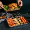 304 Stainless Steel Baking Tray with Pastry Cooling Grid Rack Nonstick Cake Pan Home Deep Oven Plates Kitchen Bakeware Tools - Image 6