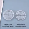 DIY Herb Grinder Tobacco Shredder Epoxy Resin Molds Ashtray Tobacco Grinder Spice Mills Crusher Silicone Mold self-made Box - Image 6