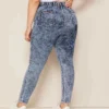 Womens Plus Size Jeans 5XL 4XL Strechy Elastic Waist Denim Pants Casual Big Butt for Tall Women Mom Jeans ouc459 - Image 3