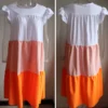WYBLZ Summer Elegant Patchwork Hit Color Dress Women O Neck Short Sleeve Oversized Casual Midi Dresses Female Sundress Clothes - Image 6