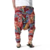 Men's Hippie Baggy Boho Yoga Harem Pants Dizziness African Pattern Print Genie Sweatpants Cotton Casual Hip Hop Ankara Pants - Image 3