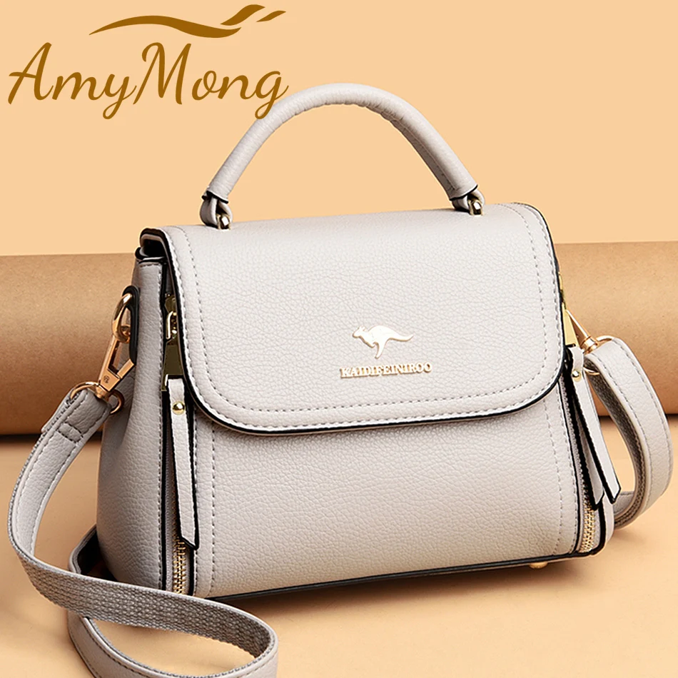Luxury Designer PU Leather Handbags Purses Fashion Ladies Shoulder Messenger Crossbody Bag Casual Tote Bag Women 2021 Simple Sac