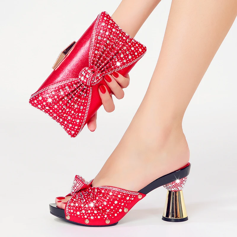 shoes for women 2023 Sexy slippers High heels Nigeria Africa Suitable for Party wedding Birthday Wearing slipper