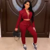 two piece set women tracksuit two piece women sets sweatsuits for female club outfits 2 pieces sets winter clothes 2020 - Image 6