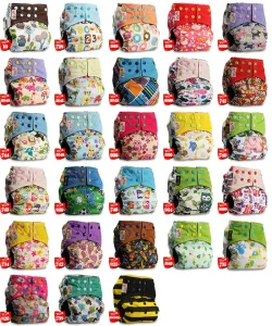 [Littles&Bloomz] Baby Washable Reusable Pocket Cloth Nappy Bamboo Charcoal One Size Diapers Cover Wrap Inserts - Image 2