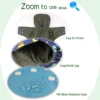 [Littles&Bloomz] Baby Washable Reusable Pocket Cloth Nappy Bamboo Charcoal One Size Diapers Cover Wrap Inserts - Image 6