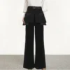 HIGH STREET Women Wide Leg Pants Luxury High Waist Trousers Women Two Piece Skirt Pants Top Quality - Image 2