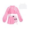 New Kids Hip Hop Clothing Pink Handsome Street Dance Suit Girls Autumn Jazz Costumes Children Catwalk Show Stage Outfits DQL6196 - Image 6