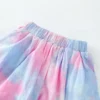 2Pcs Tie dye Summer Big Kids Baby Tall Girls Clothes Tops T-shirt Skirt for 10 11 12 13 14 15 16 Years Old 150cm 160cm Height - Image 5