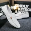 Spring Summer Mens Loafers Plus Size Lightweight Comfortable Flat Casual Shoes Men Breathable Slip on Soft Leather Driving Shoes - Image 2
