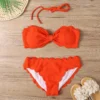 Sexy Bandeau Bikini Set 2023 Women Brazilian Swimsuit Solid Swimwear Female Summer Beachwear Bathing Suit Bequine - Image 5