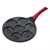 Alloy Frying Pan 7 Holes Smile Face Animal Mold Pancake Omelette Pan Nonstick Breakfast Egg Pan - Image 3
