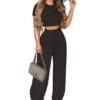 Summer Elegant Women Two Piece Set Fashion O-Neck Slim Tops And Wide Leg Pants Suits For Ladies Casual Floral Print Chic Outfits - Image 4