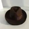 Wool Fedora Hat Unisex Felt Fedoras Hats Adult Fashion Trilby Hats Popular Headwear Wool Fedora Trilby Hats Man's Cap B-8130