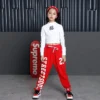 Kids Hip Hop Clothing Clothes Jazz Dance Costume for Girls Cropped Sweatshirt Top Shirt Jogger Pants Ballroom Dancing Streetwear - Image 3