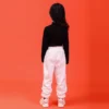 Girls Jazz Hip Hop Dancing Costumes for Kids Black T Shirt Crop Tops Jogger Pants Ballroom Performance Show Dance Clothes - Image 3