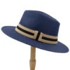Fashion Women Men Straw Sun Hat With Wide Brim Panama Hat For Beach Fedora Jazz Hat Size 56-58CM - Image 5