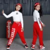Kids Hip Hop Clothing Clothes Jazz Dance Costume for Girls Cropped Sweatshirt Top Shirt Jogger Pants Ballroom Dancing Streetwear - Image 6