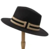 Fashion Women Men Straw Sun Hat With Wide Brim Panama Hat For Beach Fedora Jazz Hat Size 56-58CM - Image 6