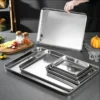 304 Stainless Steel Baking Tray with Pastry Cooling Grid Rack Nonstick Cake Pan Home Deep Oven Plates Kitchen Bakeware Tools - Image 3