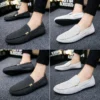 Spring Summer Mens Loafers Plus Size Lightweight Comfortable Flat Casual Shoes Men Breathable Slip on Soft Leather Driving Shoes - Image 5