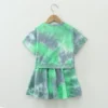 2Pcs Tie dye Summer Big Kids Baby Tall Girls Clothes Tops T-shirt Skirt for 10 11 12 13 14 15 16 Years Old 150cm 160cm Height - Image 4