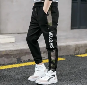 Pants for Boys Spliced Beam Foot Trousers Cotton Casual Sports Pants Clothes for Teenagers Boys 8 10 12 14 16 Years Spring 2020 - Image 2