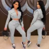 two piece set women tracksuit two piece women sets sweatsuits for female club outfits 2 pieces sets winter clothes 2020 - Image 5