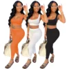 Vest Crop Top Tank Pants Suits for Joggers Woman Set 2 Piece Sets Womens Outfits Long Pants Gym Clothes Track Suits Fitness Sets - Image 2