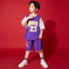 Kids Concert Hip Hop Clothing Cheerleader T Shirt Shorts Streetwear Basketball Uniforms for Girls Boys Dance Costume Clothes - Image 3