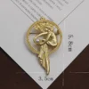 New Retro Baroque relief women's clothing decoration Brooch cold wind women accessories wholesale - Image 4