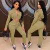two piece set women tracksuit two piece women sets sweatsuits for female club outfits 2 pieces sets winter clothes 2020 - Image 2