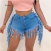 Fashion High Waist Tassel Denim Shorts Sexy Women Casual Straight Club Shorts Jeans Pants Summer Clothing Bottoms - Image 4