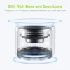 EWA A106 Pro Mini Bluetooth Speaker with Custom Bass Radiator, IPX7 Waterproof, Super Portable Speakers, Travel Case Packed - Image 2