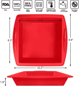 WALFOS Food Grade Brownie Pan Non-Stick Square Silicone Cake Mold Cake Pan Baking Pans Mould Bread Mold Bakeware DIY Cake Tools - Image 6
