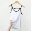 XL to 6XL Summer Spaghetti Strap Tops Women V-neck Camis Base Sleeveless Tank Tops Casual Thin Camisole Solid color - Image 4