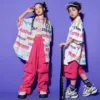 Hip Hop Costumes for Girls Boys Dancewear Suits Jazz Ballroom Dance Clothes Kids Hiphop Stage Costumes Pants Shirt Vest Shorts - Image 4