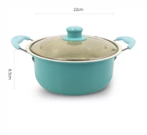 Pots and Pans Set Nonstick Granite Induction Kitchen Cookware Sets, 13 Pcs Non Stick Cooking Set w/Frying Pans & Saucepans - Image 6