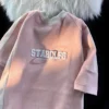 American Street Men and Women Trendy Personalized Patchwork Letter Short Sleeve T-shirt Couple Loose Casual T-shirt Top y2k - Image 3
