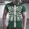 Summer Lnteresting Skeleton Picture T Shirts For Men Casual 3D Print Tees Hip Hop Personality Round NecCk Short Sleeve Tops - Image 3